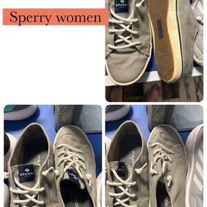 Sperry Gray Sneakers with Non-Marking Soles and 360° Lacing